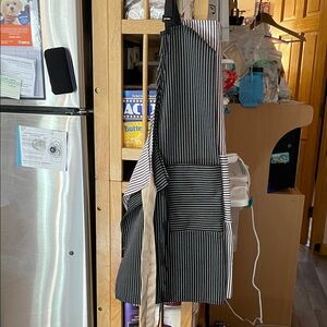 Striped Black and White Apron